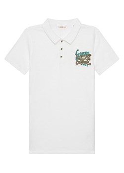 Guess Polo L5GP01 K6XN4 Biały Regular Fit ze sklepu MODIVO w kategorii T-shirty chłopięce - zdjęcie 181176679