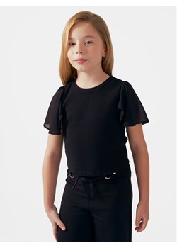 Mayoral Bluzka 6004 Czarny Slim Fit ze sklepu MODIVO w kategorii Bluzki dziewczęce - zdjęcie 181176687