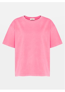 American Vintage T-Shirt Fizvalley FIZ02AE24 Różowy Regular Fit ze sklepu MODIVO w kategorii Bluzki damskie - zdjęcie 181176719