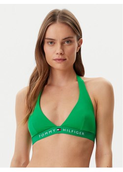 Tommy Hilfiger Góra od bikini UW0UW05813 Zielony ze sklepu MODIVO w kategorii Stroje kąpielowe - zdjęcie 181176816
