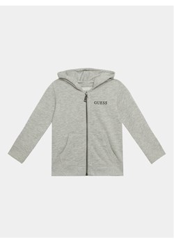 Guess Bluza N3YQ07 KAUG0 Szary Regular Fit ze sklepu MODIVO w kategorii Bluzy chłopięce - zdjęcie 181176827