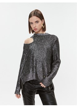 Pinko Sweter Piranha 102232 A1A3 Srebrny Regular Fit ze sklepu MODIVO w kategorii Swetry damskie - zdjęcie 181177198