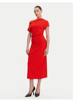 French Connection Sukienka koktajlowa 71YDO Czerwony Slim Fit ze sklepu MODIVO w kategorii Sukienki - zdjęcie 181177205