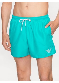 Emporio Armani Underwear Szorty kąpielowe 211752 3R438 00032 Turkusowy Regular Fit ze sklepu MODIVO w kategorii Kąpielówki - zdjęcie 181177318