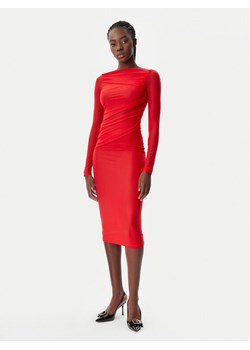 PINKO Sukienka koktajlowa 104838 A2H1 R48 Czerwony Slim Fit ze sklepu MODIVO w kategorii Sukienki - zdjęcie 181177376