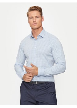 Calvin Klein Koszula K10K113163 Niebieski Slim Fit ze sklepu MODIVO w kategorii Koszule męskie - zdjęcie 181177435