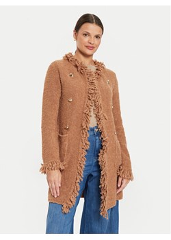 Marella Kardigan Regina 2423906024 Brązowy Regular Fit ze sklepu MODIVO w kategorii Swetry damskie - zdjęcie 181177467