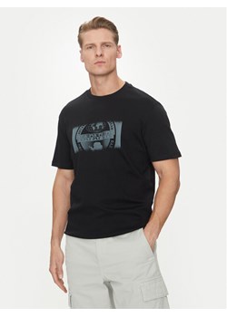 Napapijri T-Shirt S-Vanni NP0A4IEA Czarny Regular Fit ze sklepu MODIVO w kategorii T-shirty męskie - zdjęcie 181177527