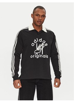 adidas Polo Rugby JD1091 Czarny Regular Fit ze sklepu MODIVO w kategorii T-shirty męskie - zdjęcie 181177659