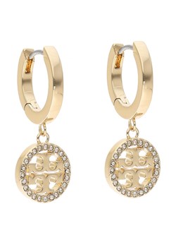 Tory Burch Kolczyki Miller Pave Hoop Earring 87041 Złoty ze sklepu MODIVO w kategorii Kolczyki - zdjęcie 181177848