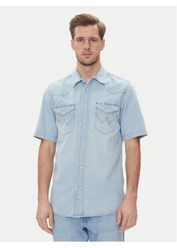 Wrangler Koszula jeansowa Western 112362742 Niebieski Regular Fit ze sklepu MODIVO w kategorii Koszule męskie - zdjęcie 181177919