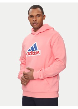 adidas Bluza Future Icons Badge of Sport IS9597 Różowy Relaxed Fit ze sklepu MODIVO w kategorii Bluzy męskie - zdjęcie 181178025