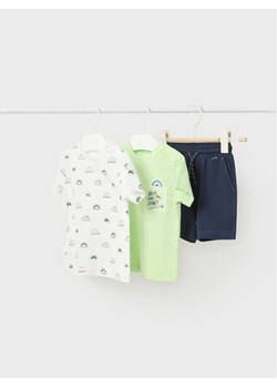 Mayoral Komplet t-shirt, top i spodenki 1645 Kolorowy Regular Fit ze sklepu MODIVO w kategorii Komplety niemowlęce - zdjęcie 181178087