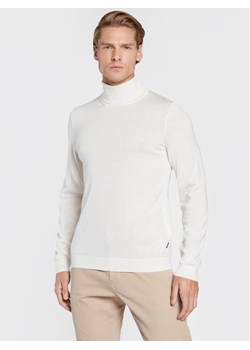Boss Golf Musso-P 50468262 Beżowy Slim Fit ze sklepu MODIVO w kategorii Swetry męskie - zdjęcie 181178235