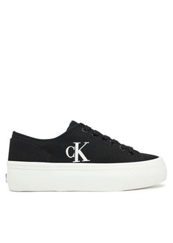 Calvin Klein Jeans Tenisówki Vulc Flatform Low Cv Mg YW0YW01763 Czarny ze sklepu MODIVO w kategorii Trampki damskie - zdjęcie 181178266