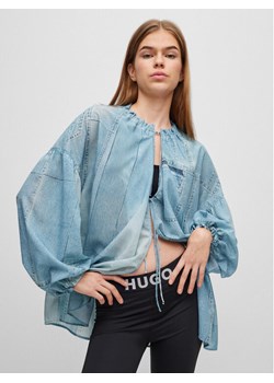 Hugo Bluzka 50488558 Niebieski Oversize ze sklepu MODIVO w kategorii Bluzki damskie - zdjęcie 181178347