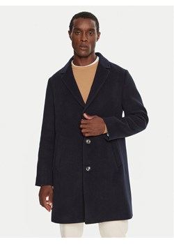 Tommy Hilfiger Płaszcz wełniany MW0MW36611 Granatowy Regular Fit ze sklepu MODIVO w kategorii Płaszcze męskie - zdjęcie 181178407