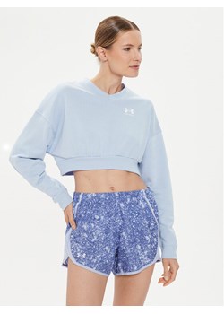 Under Armour Bluza Ua Rival Terry Os Crop Crw 1382738-539 Niebieski Loose Fit ze sklepu MODIVO w kategorii Bluzy damskie - zdjęcie 181178419