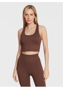 Gina Tricot Top Sky Seamsless 16533 Brązowy Slim Fit ze sklepu MODIVO w kategorii Bluzki damskie - zdjęcie 181178575