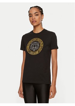 Just Cavalli T-Shirt 77PAHE24 Czarny Slim Fit ze sklepu MODIVO w kategorii Bluzki damskie - zdjęcie 181178658