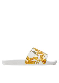 Versace Jeans Couture Klapki 77VA3SQ3 ZS834 Biały ze sklepu MODIVO w kategorii Klapki damskie - zdjęcie 181178728