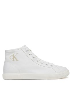 Calvin Klein Jeans Sneakersy Ess Vulc Mid Cv Mg Wn YW0YW01761 Biały ze sklepu MODIVO w kategorii Trampki damskie - zdjęcie 181178859