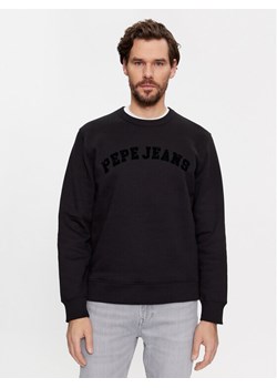 Pepe Jeans Bluza Randall PM582557 Czarny Regular Fit ze sklepu MODIVO w kategorii Bluzy męskie - zdjęcie 181178866