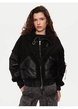 Alpha Industries Kurtka bomber 148001 Czarny Relaxed Fit ze sklepu MODIVO w kategorii Kurtki damskie - zdjęcie 181178886