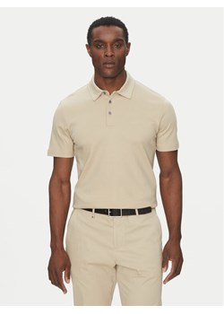 BOSS Polo Palosh 30 50471335 Beżowy Slim Fit ze sklepu MODIVO w kategorii T-shirty męskie - zdjęcie 181178899