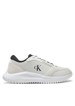 Calvin Klein Jeans Sneakersy Eva Runner Low Mg Wmm YM0YM01145 Biały ze sklepu MODIVO w kategorii Buty sportowe męskie - zdjęcie 181179037