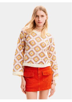 Desigual Sweter Willow 24SWJF25 Kolorowy Loose Fit ze sklepu MODIVO w kategorii Swetry damskie - zdjęcie 181179039