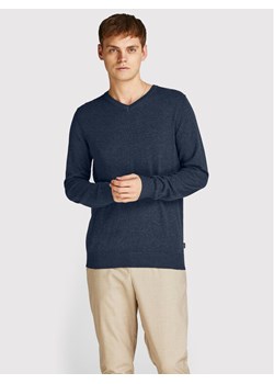 Jack&Jones Sweter Emil 12208365 Granatowy Regular Fit ze sklepu MODIVO w kategorii Swetry męskie - zdjęcie 181179049