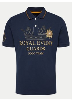 La Martina Polo YMPG30 PK097 Granatowy Regular Fit ze sklepu MODIVO w kategorii T-shirty męskie - zdjęcie 181179065