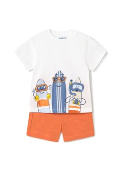 Mayoral Komplet t-shirt i spodenki 1656 Pomarańczowy Regular Fit ze sklepu MODIVO w kategorii Odzież dla niemowląt - zdjęcie 181179086