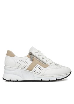 Rieker Sneakersy N6304-80 Biały ze sklepu MODIVO w kategorii Buty sportowe damskie - zdjęcie 181179225