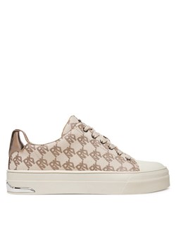 DKNY Trampki York Lace UP Sneak K2533982 Beżowy ze sklepu MODIVO w kategorii Trampki damskie - zdjęcie 181179305