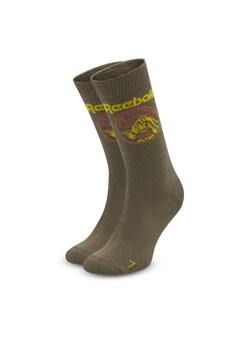 Reebok Skarpety wysokie unisex CL Outdoor Sock HD9946 Khaki ze sklepu MODIVO w kategorii Skarpetki damskie - zdjęcie 181179359