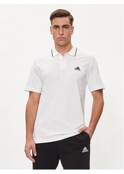 adidas Polo Essentials Piqué Small Logo Polo Shirt IC9315 Biały Regular Fit ze sklepu MODIVO w kategorii T-shirty męskie - zdjęcie 181179396