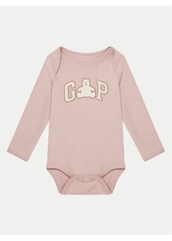Gap Body 627607 Różowy Regular Fit ze sklepu MODIVO w kategorii Body niemowlęce - zdjęcie 181179498