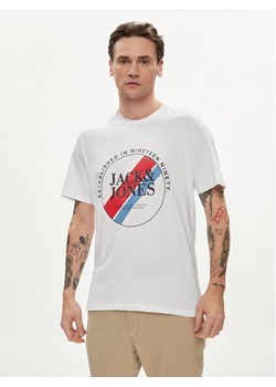 Jack&Jones T-Shirt Loof 12248624 Biały Standard Fit ze sklepu MODIVO w kategorii T-shirty męskie - zdjęcie 181179728