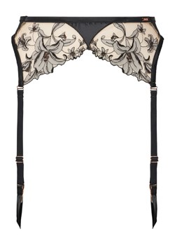 Hunkemöller Pas do pończoch Anouk 300955 Czarny ze sklepu MODIVO w kategorii Akcesoria do bielizny - zdjęcie 181179938