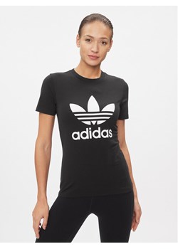 adidas T-Shirt adicolor Classics Trefoil GN2896 Czarny Standard Fit ze sklepu MODIVO w kategorii Bluzki damskie - zdjęcie 181179955