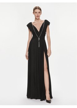 Elisabetta Franchi Sukienka wieczorowa AB-563-41E2-5754 Czarny Regular Fit ze sklepu MODIVO w kategorii Sukienki - zdjęcie 181179999