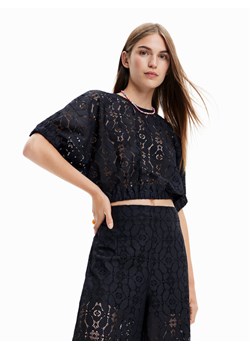Desigual Bluzka Lucca 23SWBW01 Czarny Relaxed Fit ze sklepu MODIVO w kategorii Bluzki damskie - zdjęcie 181180017