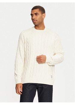 Pepe Jeans Sweter Camdem PM702455 Biały Regular Fit ze sklepu MODIVO w kategorii Swetry męskie - zdjęcie 181180058