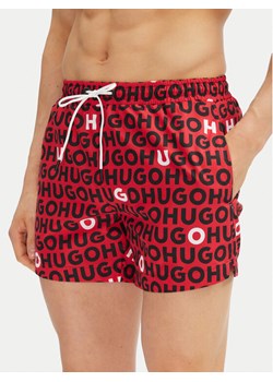 HUGO Szorty kąpielowe Tortuga 50535412 Czerwony Regular Fit ze sklepu MODIVO w kategorii Kąpielówki - zdjęcie 181180155