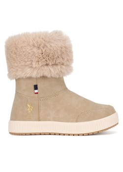 U.S. Polo Assn. Botki VICKI001K/DYF1 Beżowy ze sklepu MODIVO w kategorii Buty zimowe dziecięce - zdjęcie 181180169
