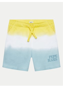 Pepe Jeans Szorty materiałowe Telio PB800786 Niebieski Regular Fit ze sklepu MODIVO w kategorii Spodenki chłopięce - zdjęcie 181180458