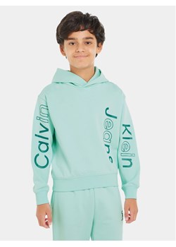 Calvin Klein Jeans Bluza Maxi Inst Logo IB0IB02040 Niebieski Relaxed Fit ze sklepu MODIVO w kategorii Bluzy chłopięce - zdjęcie 181180469