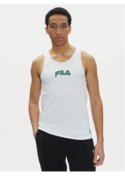 Fila Tank top Lirey FAM0919 Biały Slim Fit ze sklepu MODIVO w kategorii T-shirty męskie - zdjęcie 181180789